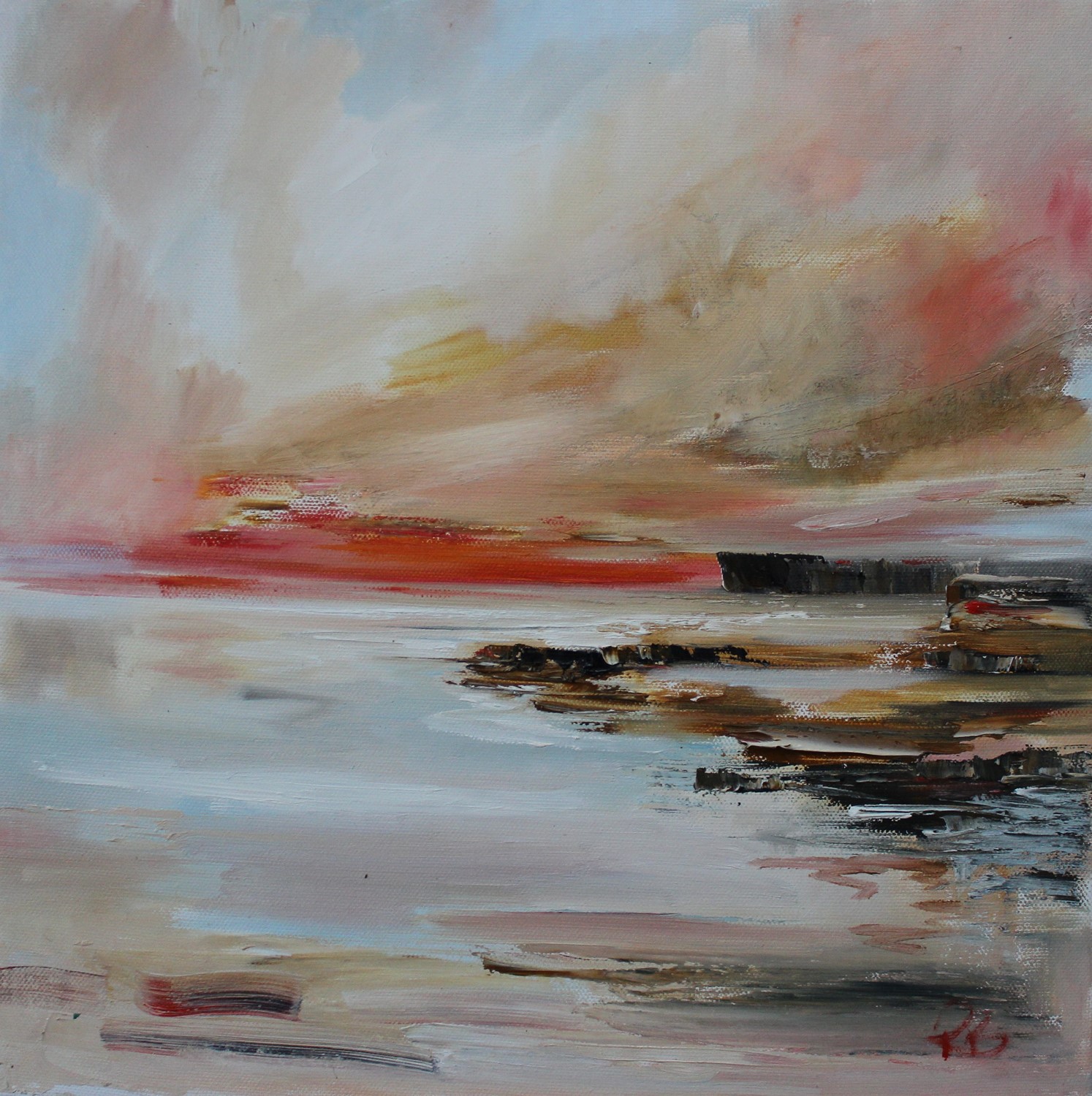 'When The Sunsets' by artist Rosanne Barr